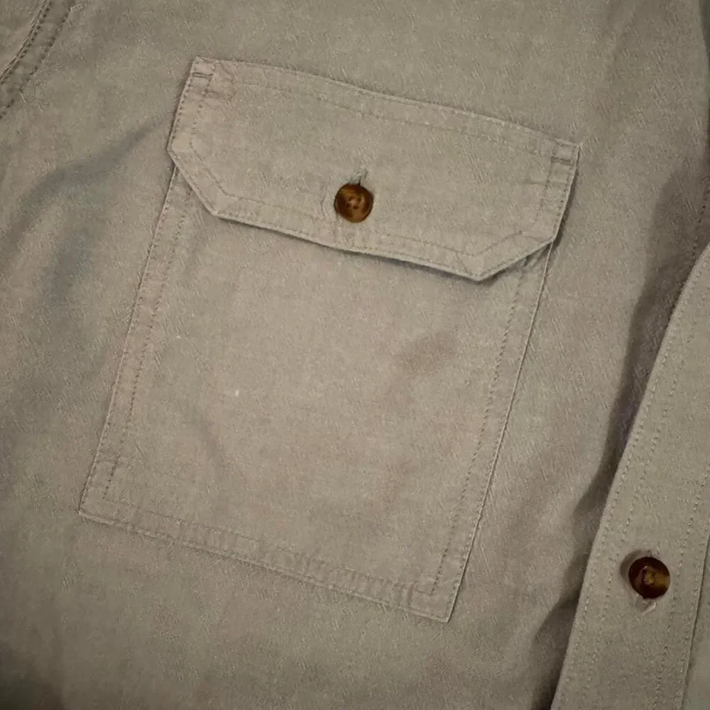 Carhartt Men's Blue and Grey Shirt